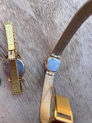 Lote 4 mini relojes vintage curiosos