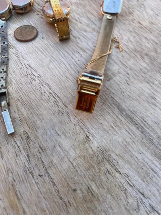 Lote 4 mini relojes vintage curiosos