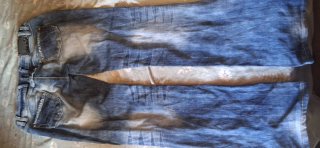 Pantalón tejano mujer desgastado Talla L