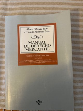 Manual de derecho mercantil