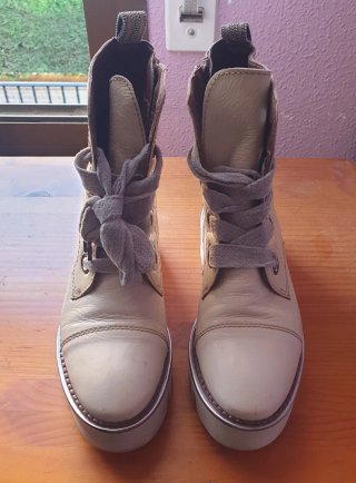 Botas Alpe Woman Piel Beige Talla 39
