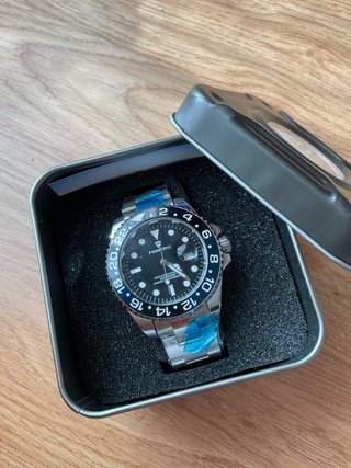 Reloj Elegante Plateado Frederico Caja