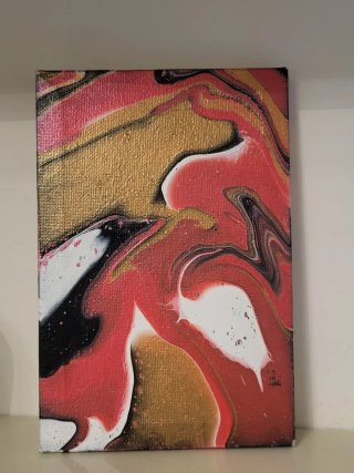 Quadro astratto " Balzo di gioia"