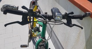 Bicicleta Verde/Amarilla Cambio Shimano