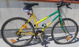 Bicicleta Verde/Amarilla Cambio Shimano