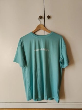Maglietta fuori ufficio blu