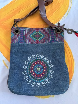 Bolso Desigual Denim Bordado