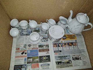 Vajilla y juego de café de porcelana