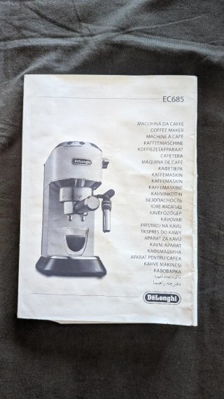 Cafetera Delonghi Dedica para reparar