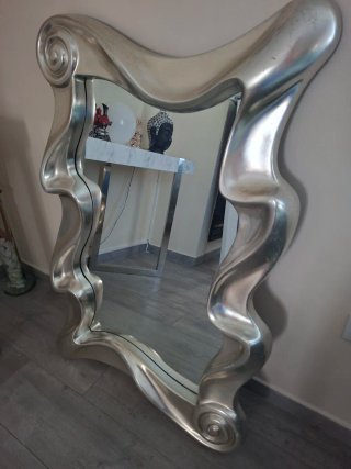 Espejo Salón Diseño Moderno Plata