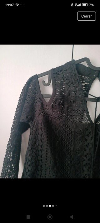 Blusa Hollister calada negra