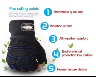 Guantes Deportivos Entrenamiento Pesas Gimnasio