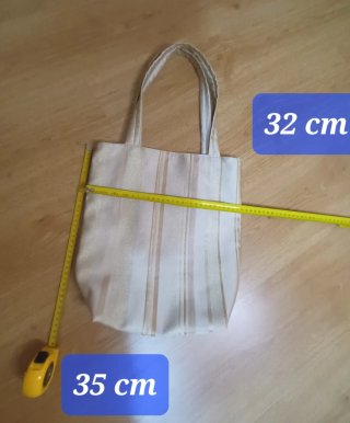Bolso de hombro rayas doradas. Nuevo sin usar
