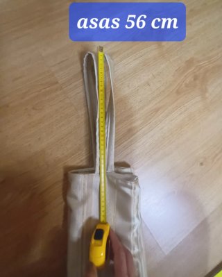 Bolso de hombro rayas doradas. Nuevo sin usar