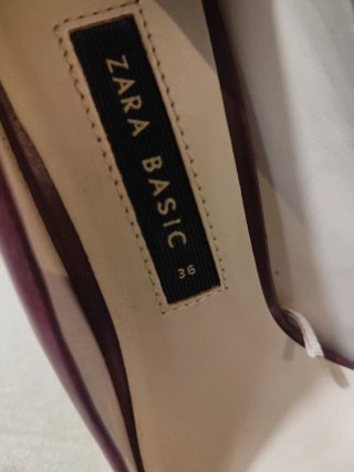 Zapatos de tacón Zara morados talla 36