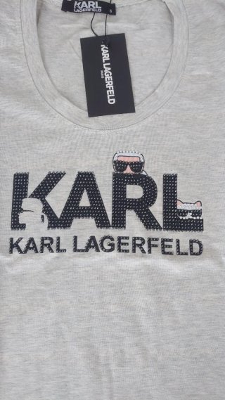 Camiseta Karl Lagerfeld gris talla S