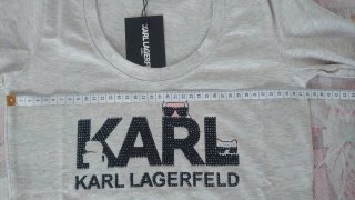 Camiseta Karl Lagerfeld gris talla S