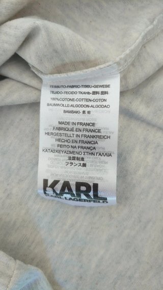 Camiseta Karl Lagerfeld gris talla S