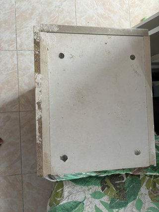 Armario auxiliar cristal y metal