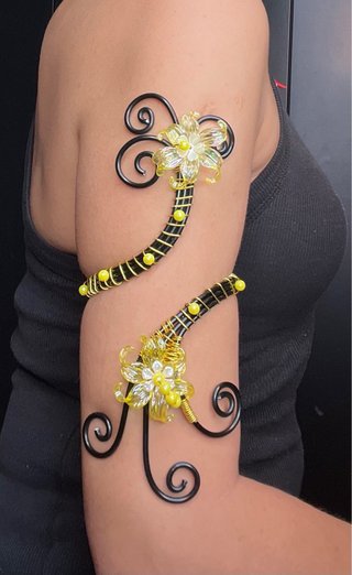 Bracciale schiava arm cuff fiori