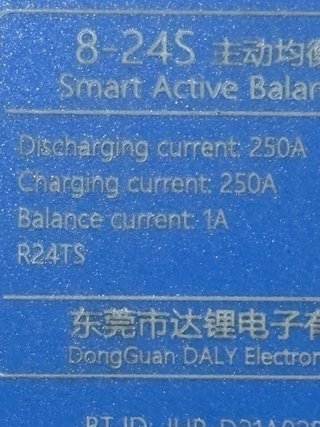 Daly BMS 8-24S 250A Inteligente
