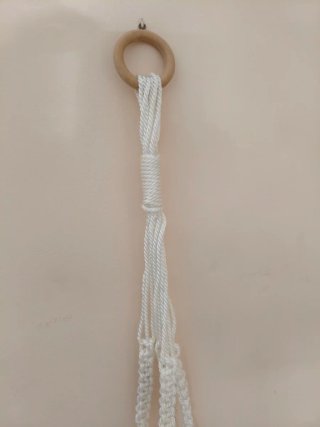 Colgador macramé para maceta