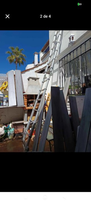 Escalera aluminio plegable