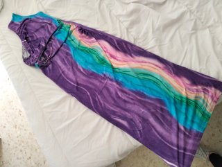 Conjunto falda y top licra multicolor