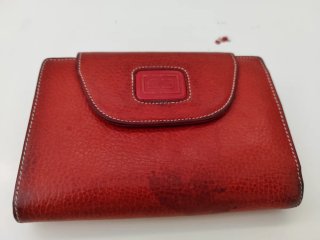 Portafoglio Balenciaga in pelle rossa