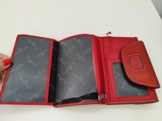 Portafoglio Balenciaga in pelle rossa