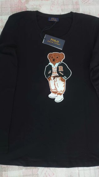 Polo Ralph Lauren Camiseta Negra Oso RL
