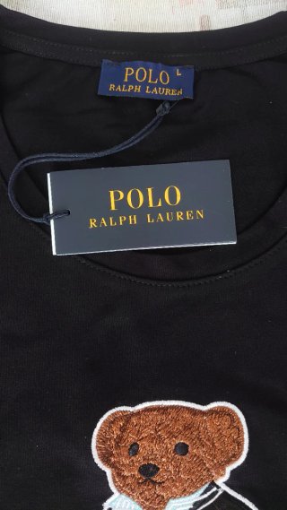 Polo Ralph Lauren Camiseta Negra Oso RL