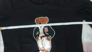 Polo Ralph Lauren Camiseta Negra Oso RL