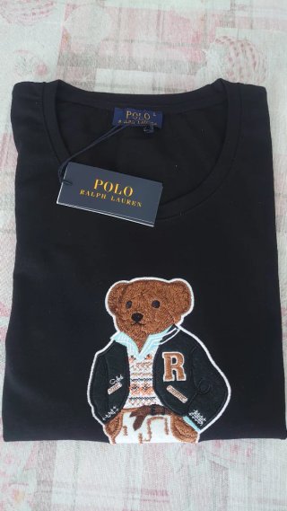 Polo Ralph Lauren Camiseta Negra Oso RL