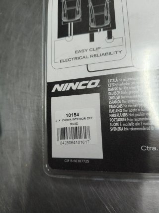 Ninco Curva R1 interior Off Road referencia 10154