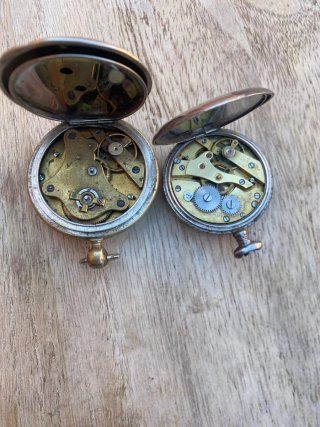 2 Relojes de Bolsillo Antiguos -diseños antiguos