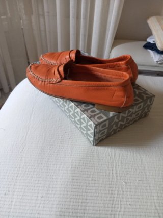 Zapatos piel  Naranja Talla 37