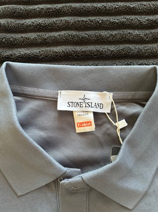 Polo Stone Island Gris Azulado