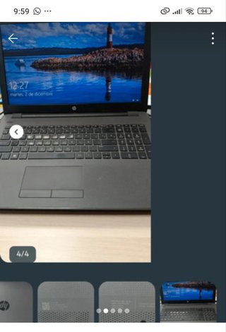 HP Portátil Negro