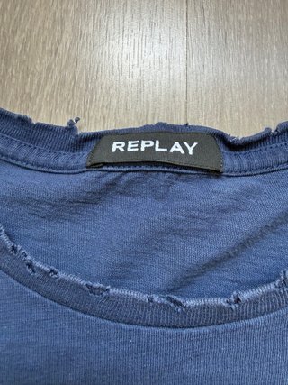 Camiseta Replay Azul - Estilo Vintage