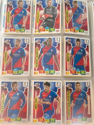 Lote 27 Cromos Fútbol Huesca Panini