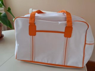 Bolsa Multiusos Blanca y Naranja