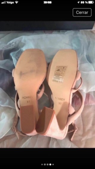 Sandalias Azarey Beige/Rosa