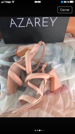 Sandalias Azarey Beige/Rosa