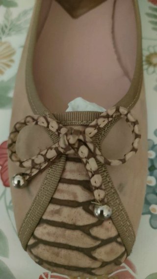 Bailarinas Callaghan Piel Talla 40 Beige