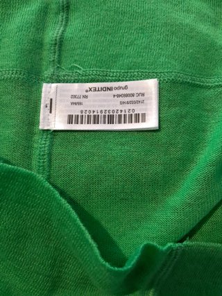 Blusa verde manga larga