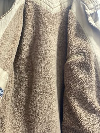 Abrigo beige hombre