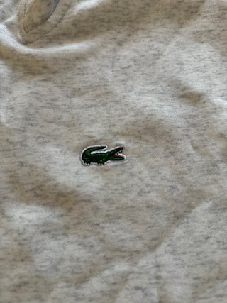 Sudadera Lacoste Gris Media Cremallera