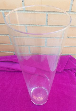 #Jarrón #Cristal Transparente XL 50cm Resistente
