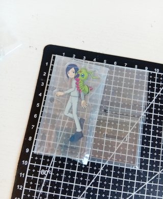 Figura acrílica Ken & Wormmon Digimon Adventure 02